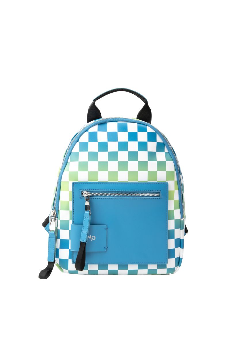 Rucksack mit Schachbrett-Ombré-Muster