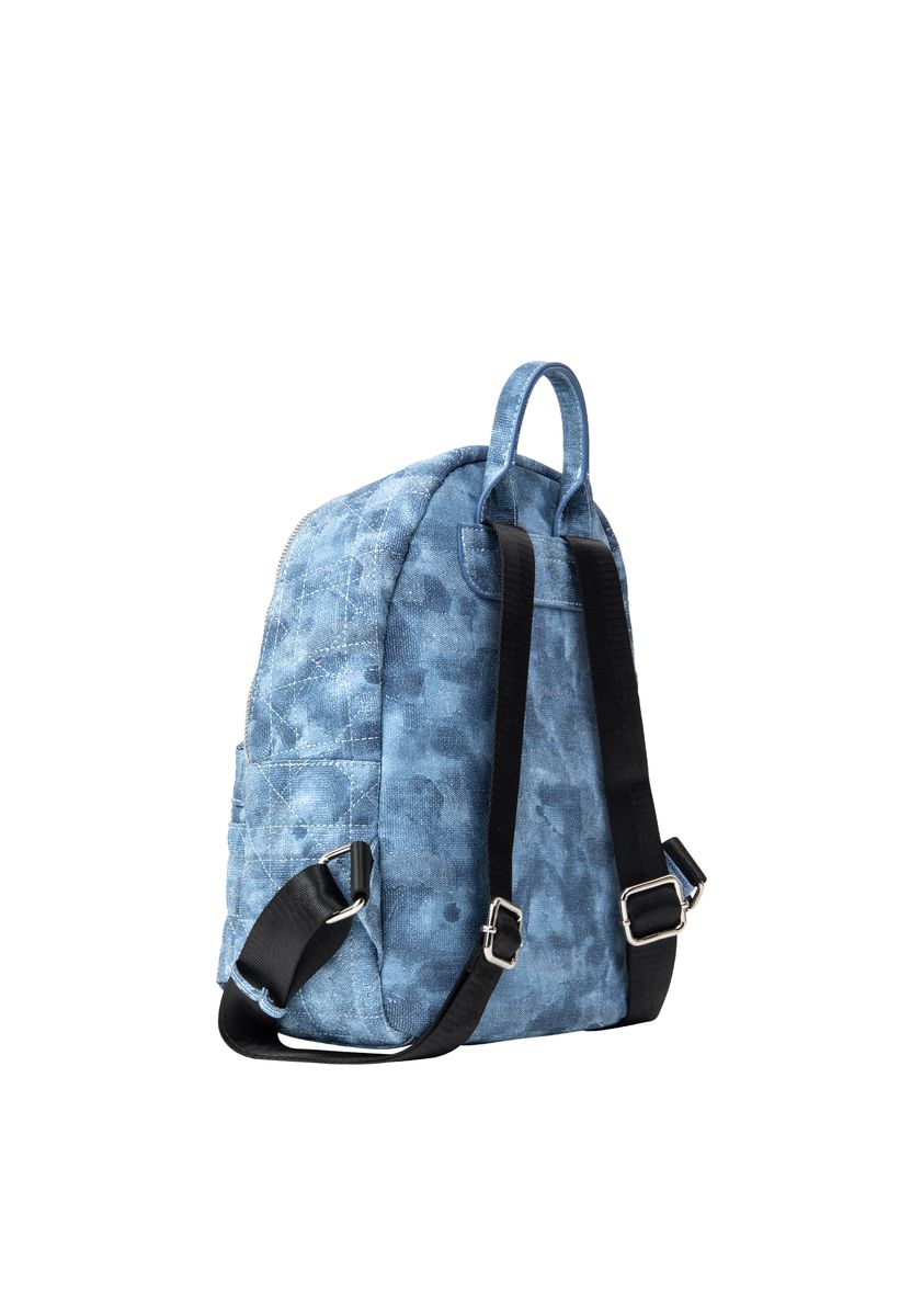 Gesteppter Rucksack im Batik-Design