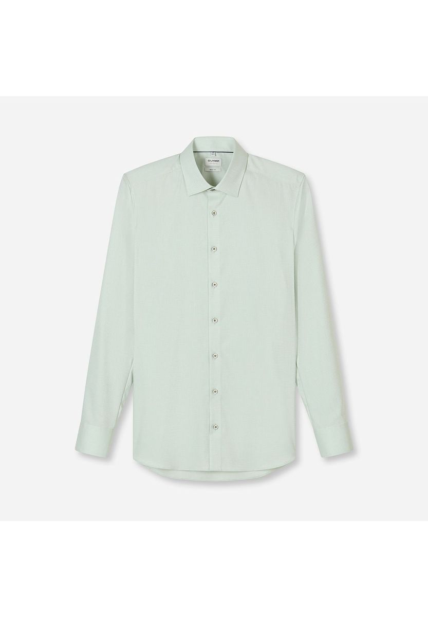 Gemustertes Slim-Fit Langarmhemd