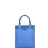 Strukturierte Handtasche mit Tragegriff
