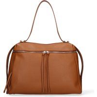 Lederhandtasche mit dekorativen Quasten