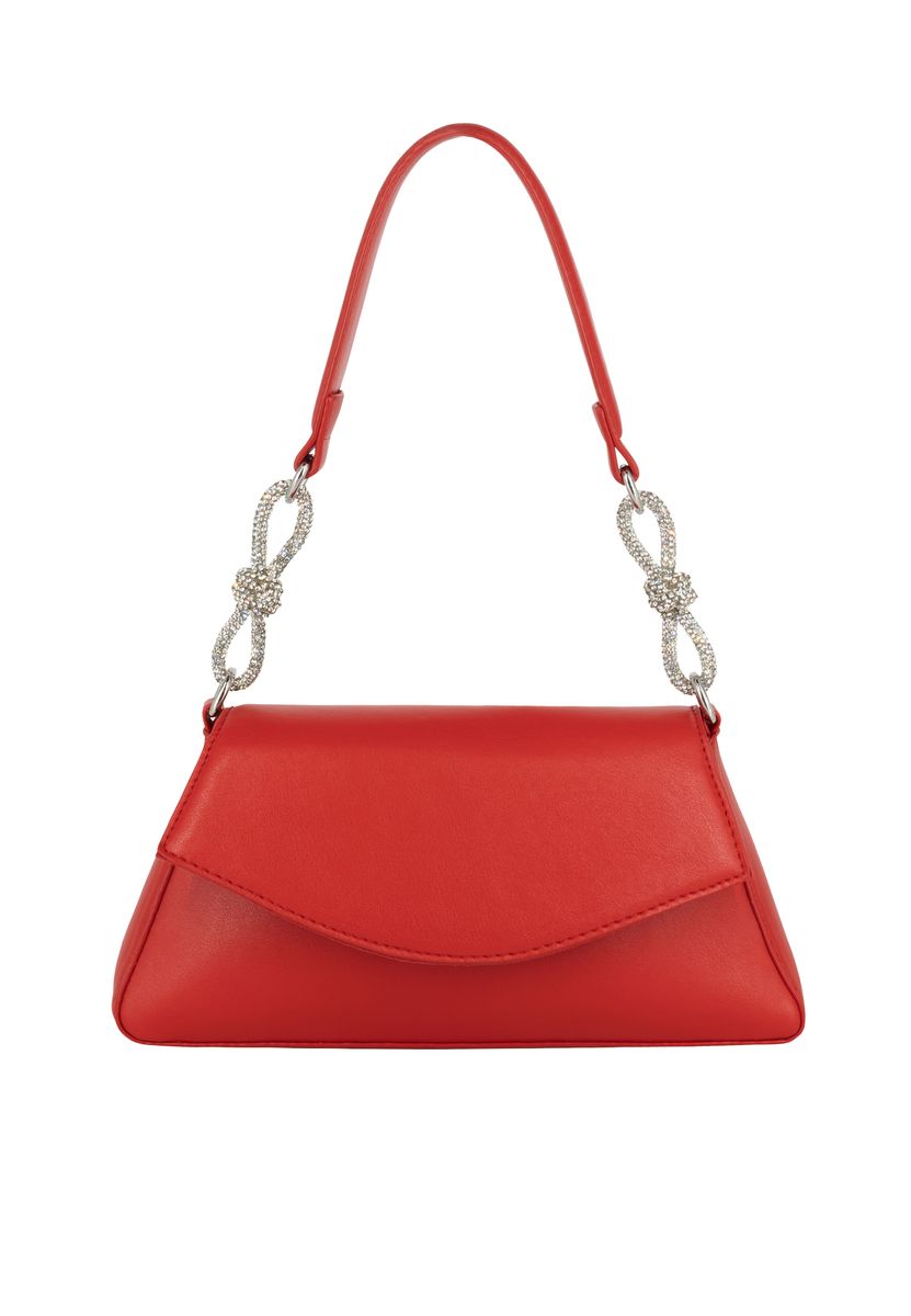 Abendtasche mit Strass-Schleifendetail