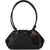 Elegante gesteppte Schultertasche in Kuppelform