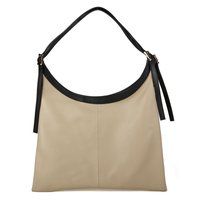 Minimalistische zweifarbige Hobo-Tasche
