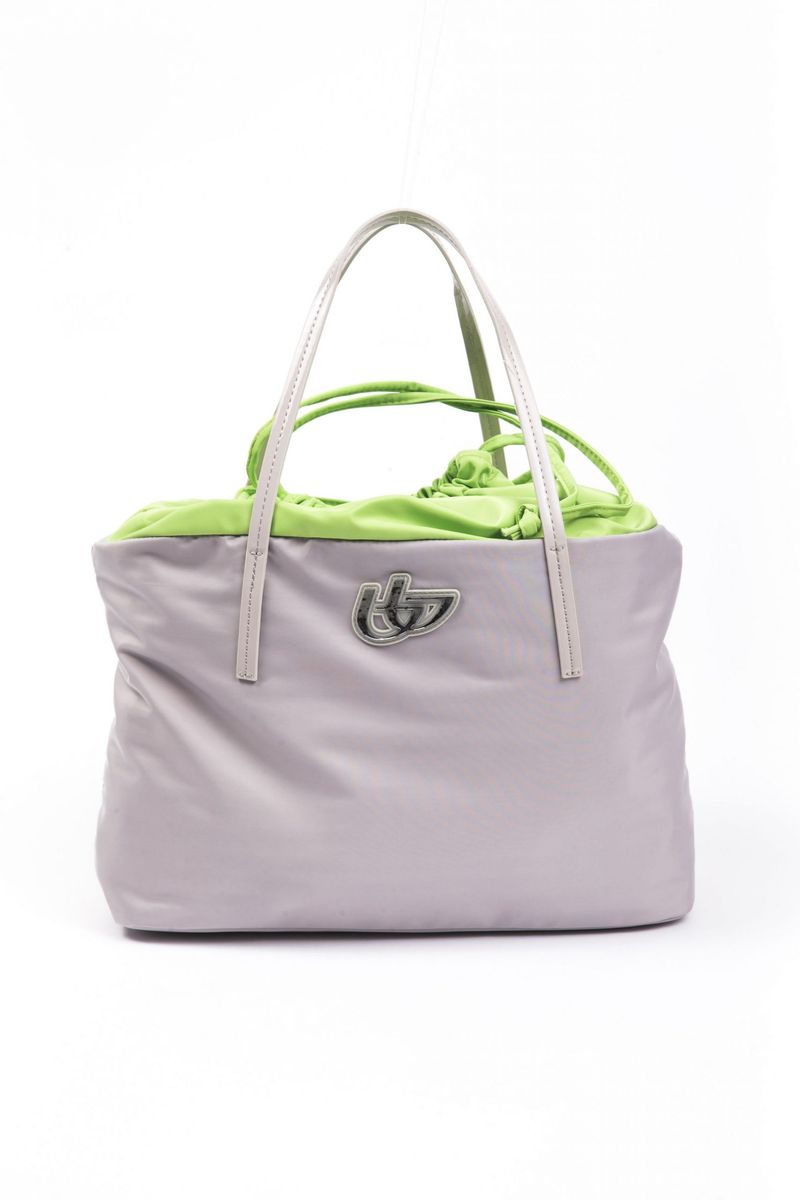 Nylon-Shopper mit Neon-Futter