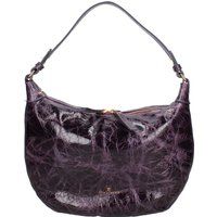 Hobo-Tasche aus Leder in Knautschoptik