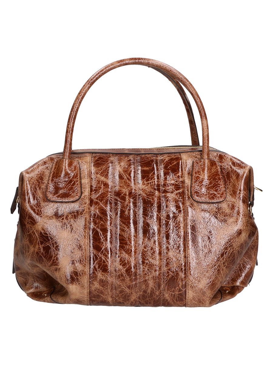 Handgefertigte Bauletto-Tasche aus marmoriertem Leder