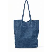 Minimalistische Shopper-Tasche aus Wildleder