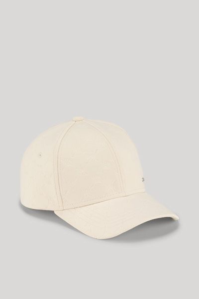 Joop! Cornflower-Cap Fargo Beige Baumwollmischung Allover-Logo Unisex