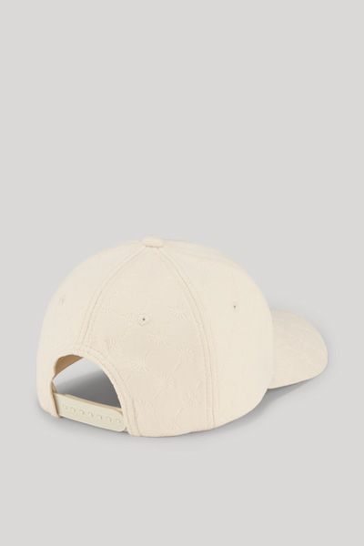 Joop! Cornflower-Cap Fargo Beige Baumwollmischung Allover-Logo Unisex