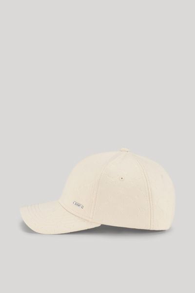 Joop! Cornflower-Cap Fargo Beige Baumwollmischung Allover-Logo Unisex