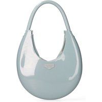 Glänzende halbmondförmige Schultertasche