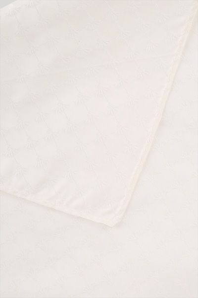 Joop! Cornflower Creme Seiden Einstecktuch mit Jacquard Muster