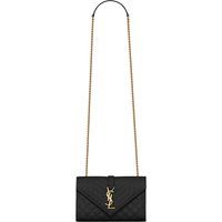 Elegante Gesteppte Leder-Umschlagtasche