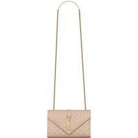 Gesteppte Leder Envelope Tasche