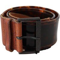 Breiter polierter Leder-Taillengürtel