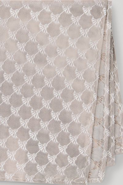 Joop! Cornflower Seiden-Einstecktuch Beige mit Jacquard-Design