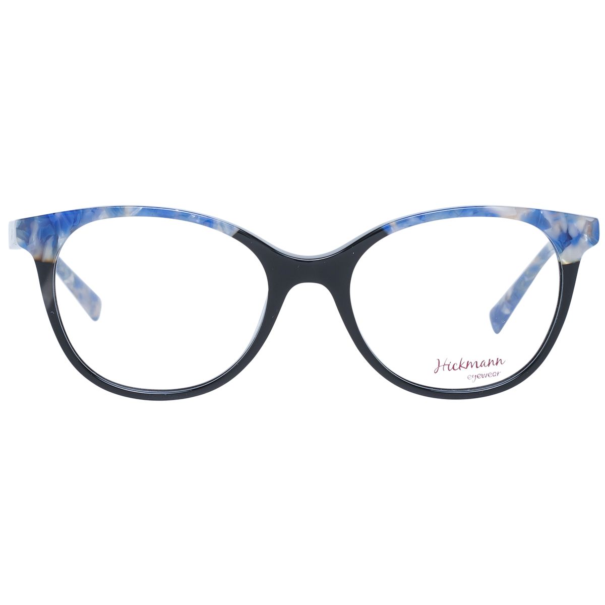 Zweifarbige abgerundete Cat-Eye-Brille