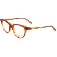 Elegante Cateye-Brille aus bernsteinfarbenem Acetat