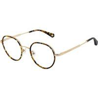 Runde Metallbrille mit Schildpatt-Details