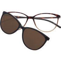 Elegante Cat-Eye-Brillenfassung mit Clip-On
