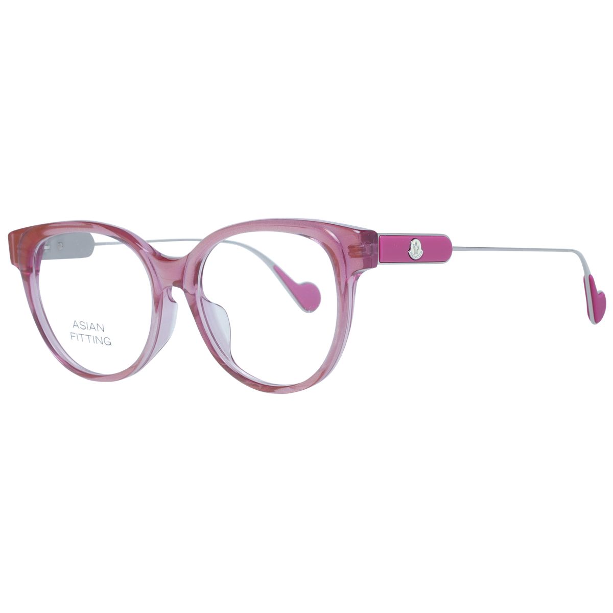 Transparente Brille mit Schmetterlingsgestell
