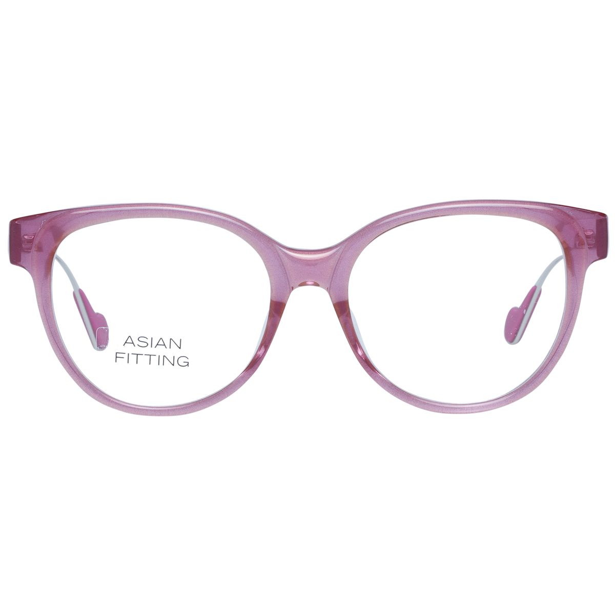 Transparente Brille mit Schmetterlingsgestell