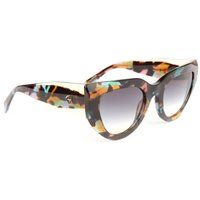 Markante Cat-Eye-Sonnenbrille mit Mosaik