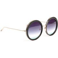 Übergroße runde Sonnenbrille mit Verlaufsgläsern