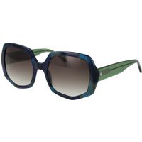 Geometrische übergroße Verlaufs-Sonnenbrille