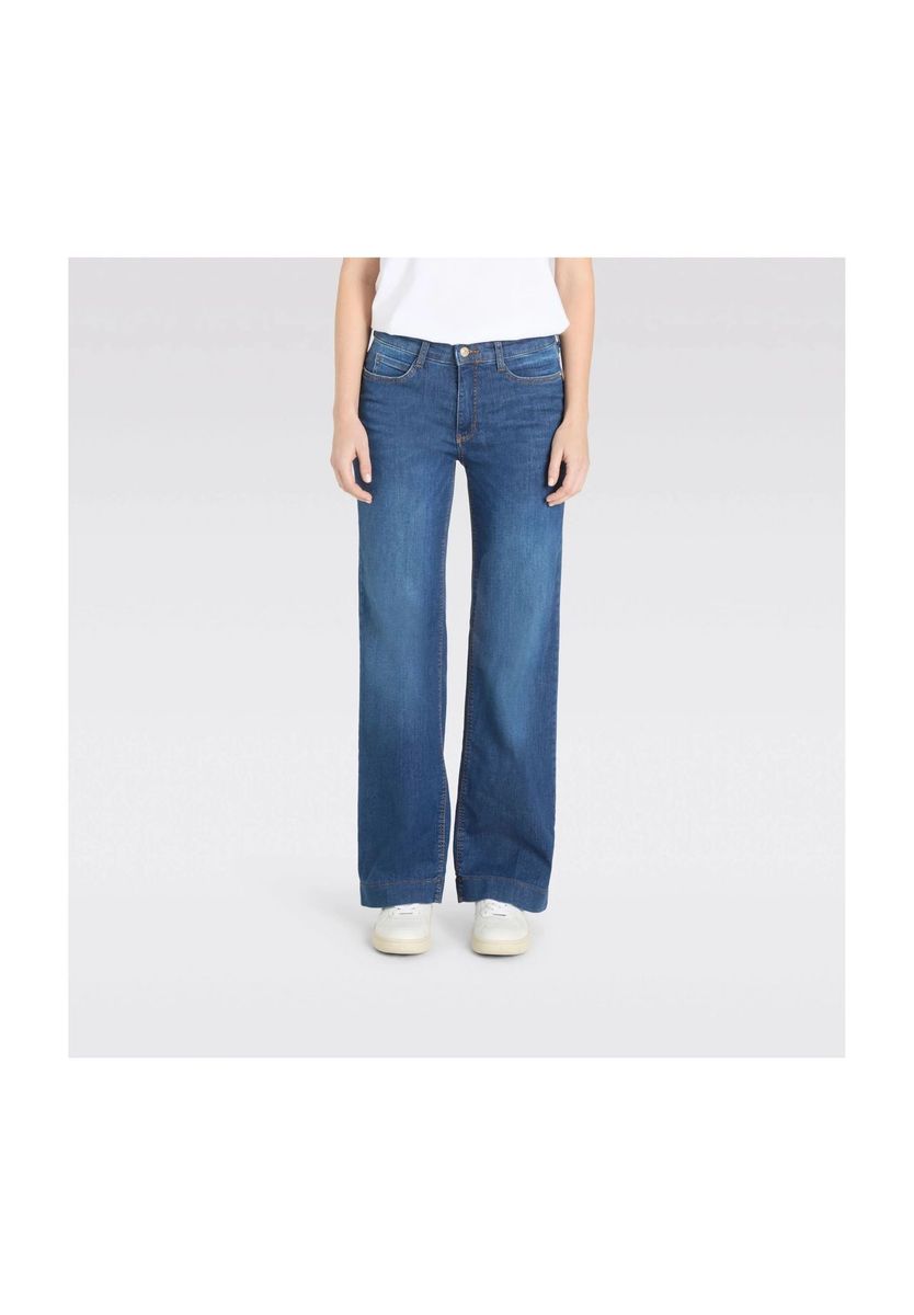 Damen Wide Leg Jeans, 5-Pocket-Style