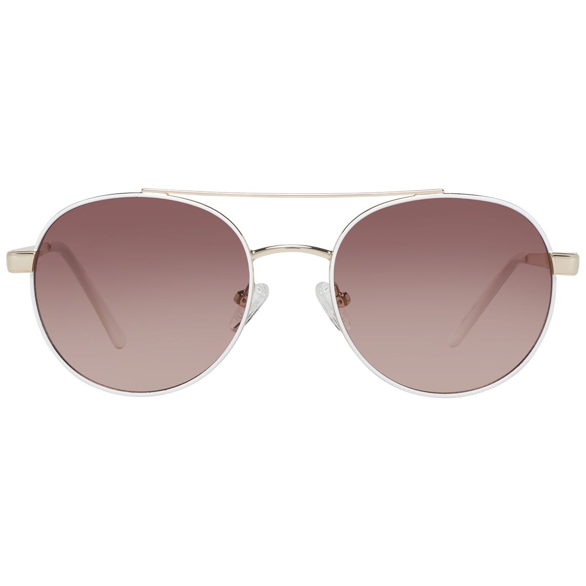 Elegante runde Doppelsteg-Sonnenbrille