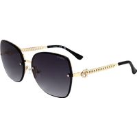Glamouröse randlose quadratische Sonnenbrille