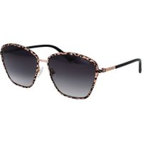 Glamouröse quadratische Sonnenbrille mit Animal-Print