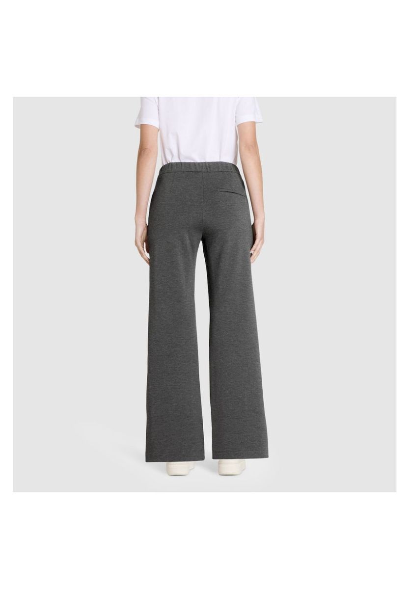 Locker geschnittene Jersey-Hose mit weitem Bein