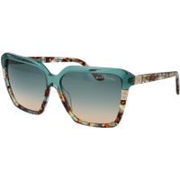 Glamouröse quadratische Sonnenbrille mit Farbverlauf