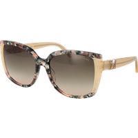 Oversized Schmetterling-Sonnenbrille in Marmor-Optik