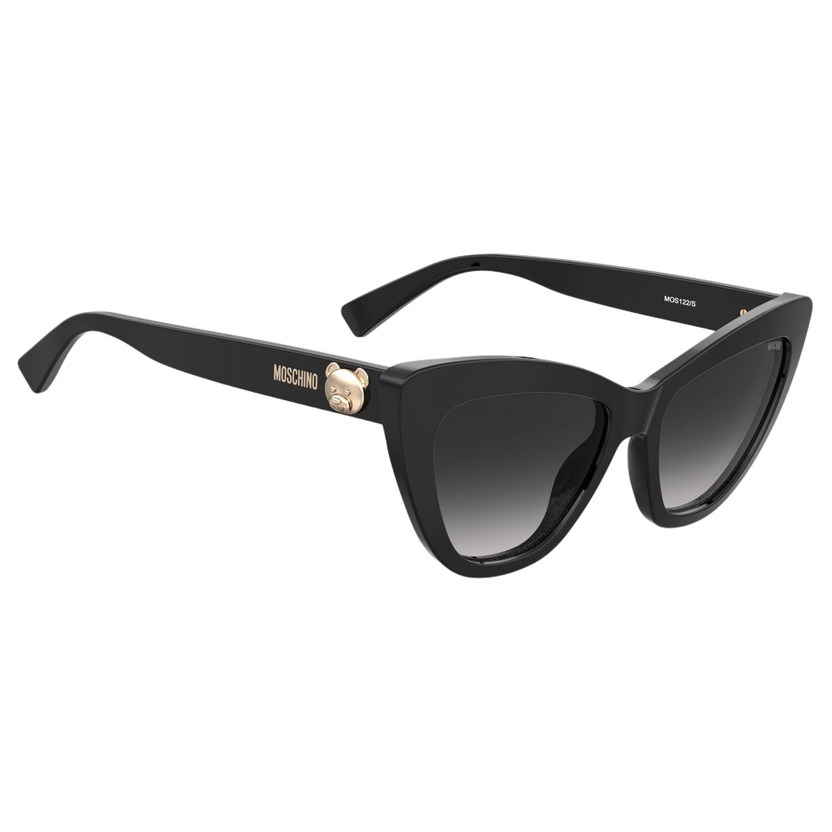 Cat-Eye-Sonnenbrille mit Teddybär-Detail