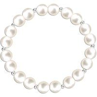 Klassisches Perlenarmband mit Silber
