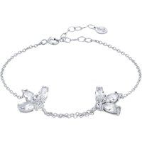 Armband mit Zirkonia-Blumen aus Sterlingsilber