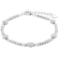 Elegantes funkelndes Armband mit Blumenmotiv