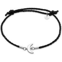 Kordelarmband mit Mondsichel-Anhänger