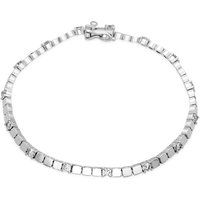 Elegantes Silberarmband mit Zirkonia-Besatz