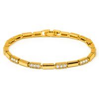 Elegantes vergoldetes Armband mit Zirkonia
