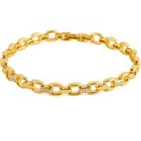 Gliederarmband mit schimmernden Zirkonia