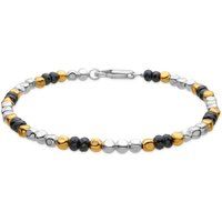 Perlenarmband mit Hämatit und Gold