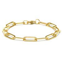 Elegantes Gliederketten-Armband im Paperclip-Stil