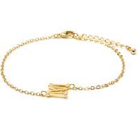 Minimalistisches Armband mit Buchstaben-Anhänger