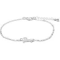 Zartes Gliederkettenarmband mit Buchstaben-Anhänger