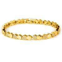 Armband mit hexagonalen Zirkonia-Gliedern